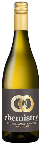 Chemistry 2017 Willamette Valley Pinot Gris bottle shot.