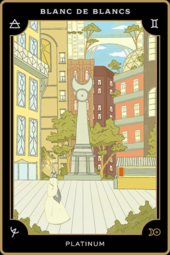 Chemistry Blanc de Blancs Tarot Card - Blanc de Blancs - Platinum titled