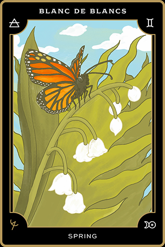 Chemistry Blanc de Blancs Tarot Card - Blanc de Blancs - Spring titled
