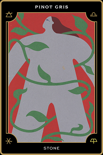 Chemistry Pinot Gris Tarot Card - Pinot Gris - Stone titled