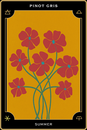 Chemistry Pinot Gris Tarot Card - Pinot Gris - Summer titled