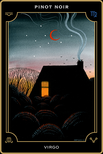 Chemistry Pinot Noir Tarot Card - Pinot Noir - Virgo titled
